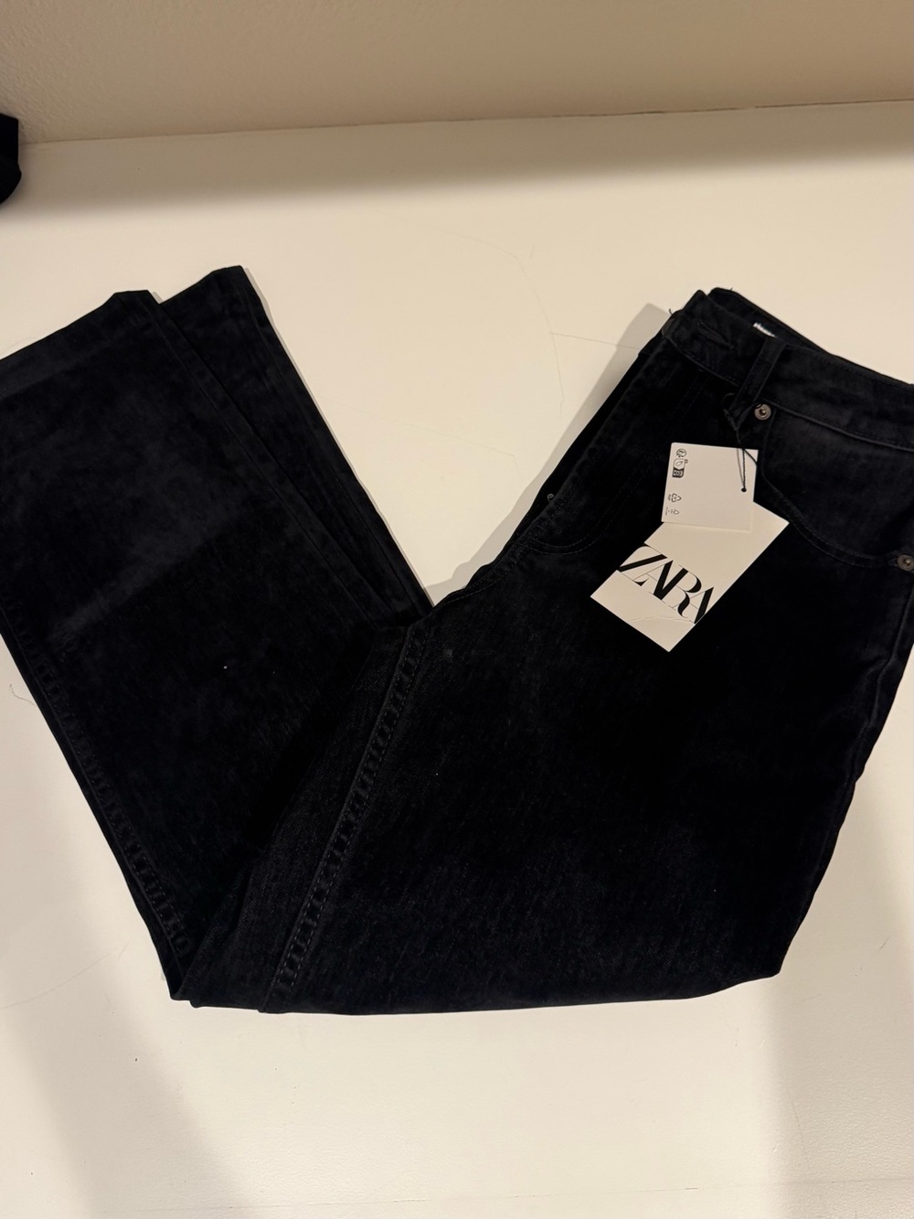 ZARA-Black Velvet Pants
